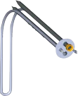 curved immersion heater